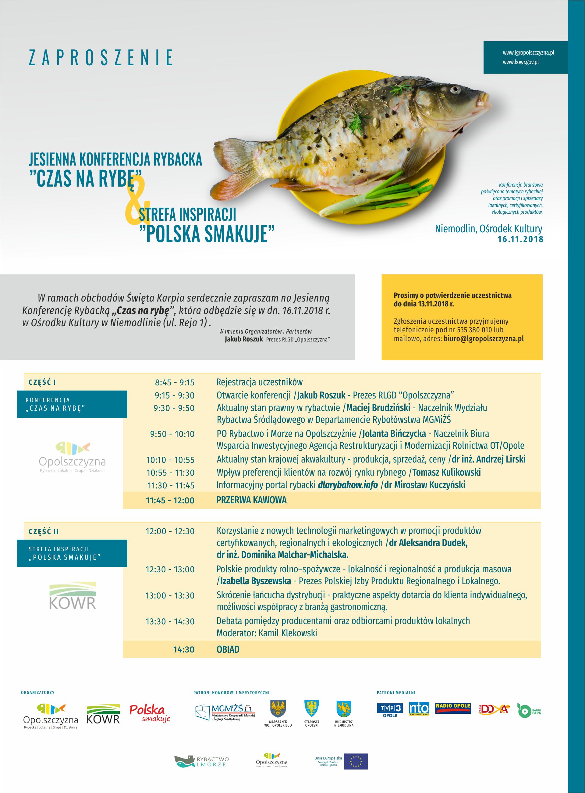 Jesienna Konferencja Rybacka „Czas na rybę”