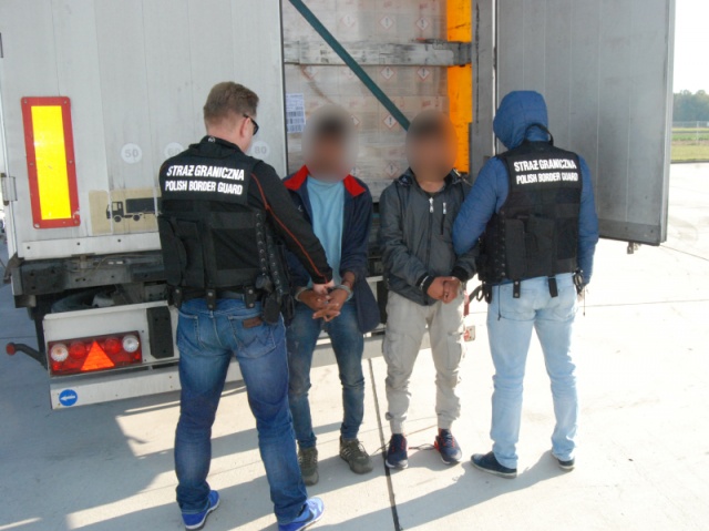 Nielegalni imigranci zatrzymani pod Strzelcami Opolskimi. Przyjechali w naczepie ciężarówki