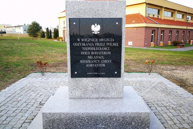 Korfantów doczekał się pomnika. Obelisk upamiętnia tych, którzy oddali życie za Polskę