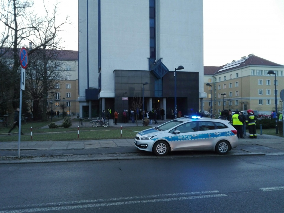 Fałszywy alarm bombowy w "Niechcicu" [fot. Katarzyna Zawadzka]