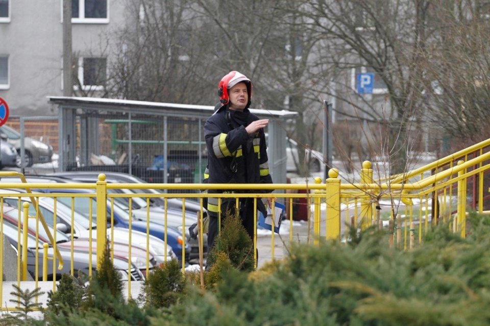 Interwencja strażaków przy ulicy Grota-Roweckiego [fot. Mario]