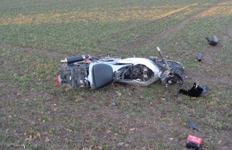 Tragiczny wypadek w Walcach. Nie żyje młody motocyklista [fot. KPP Krapkowice]