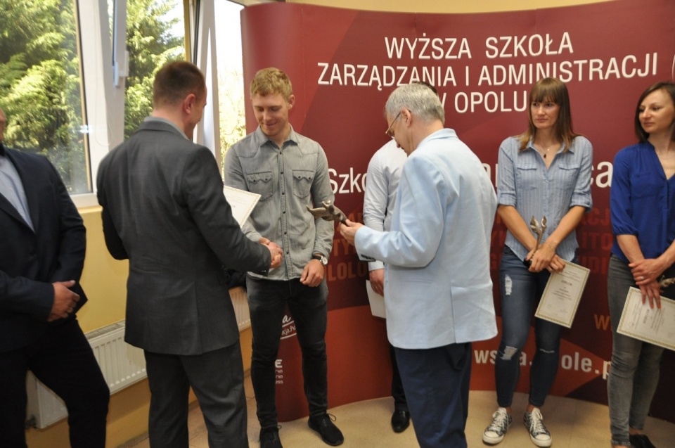 Wojciech Pszczolarski najpopularniejszym sportowcem WSZIA w Opolu [fot. Wszia w Opolu]