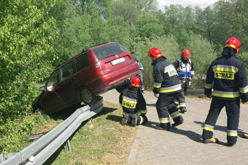 Nietypowy wypadek w Kędzierzynie-Koźlu [fot. Maciej]