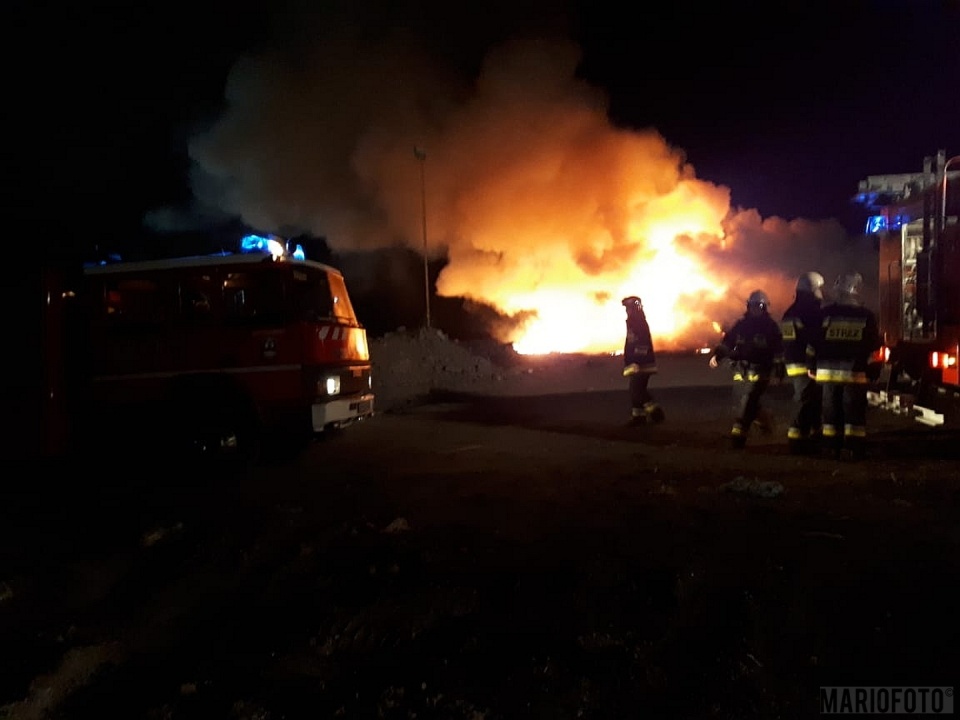 Pożar na wysypisku w Opolu [fot. Mario]