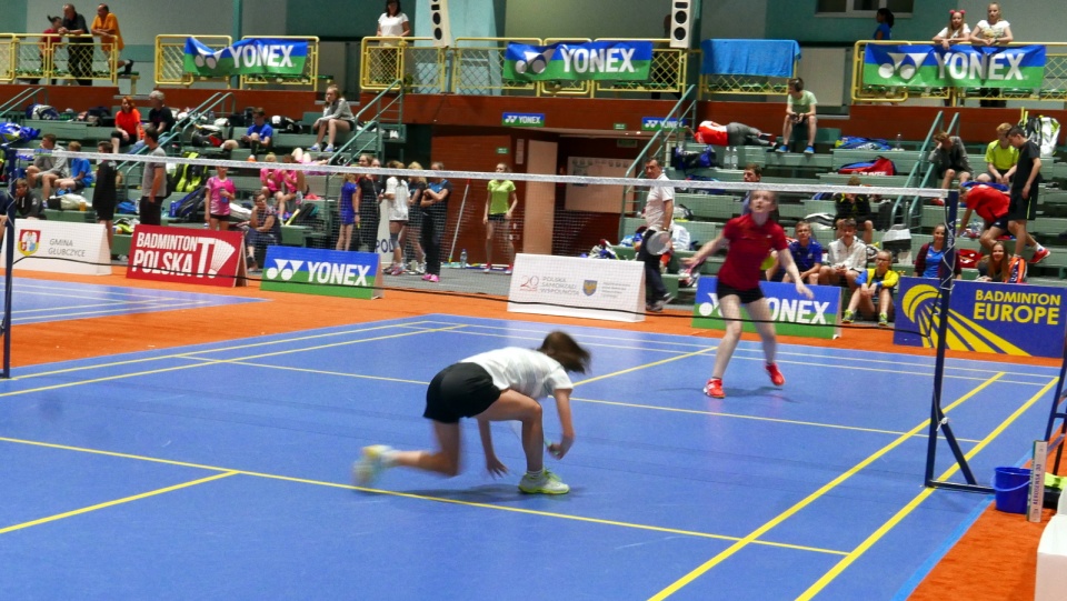 Międzynarodowych Mistrzostwach Polski do lat 17 w badmintonie w Głubczycach [fot. Mariusz Chałupnik]