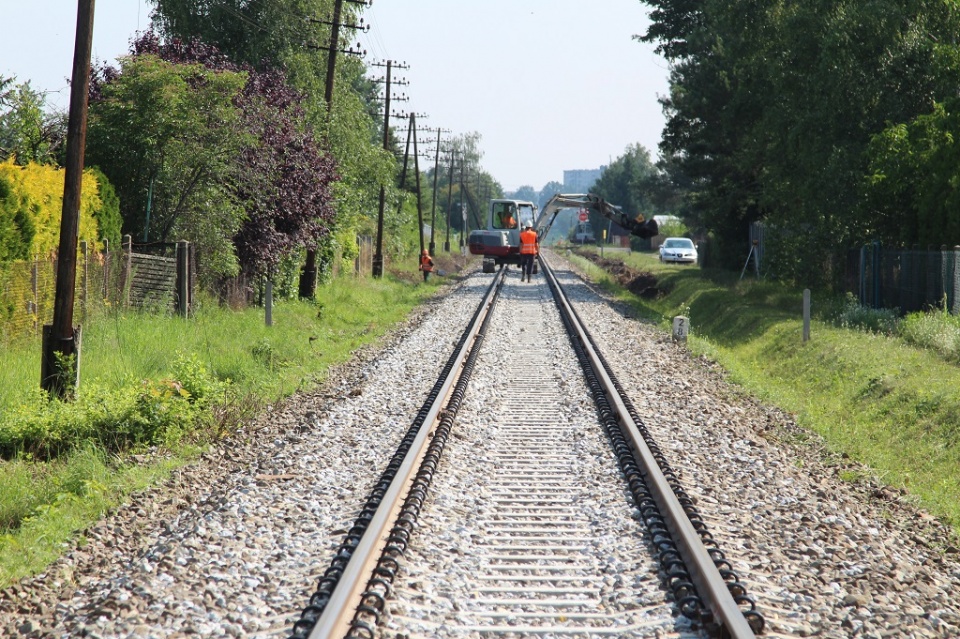 Remont linii kolejowej Opole - Nysa [fot. PKP PLK S.A.]