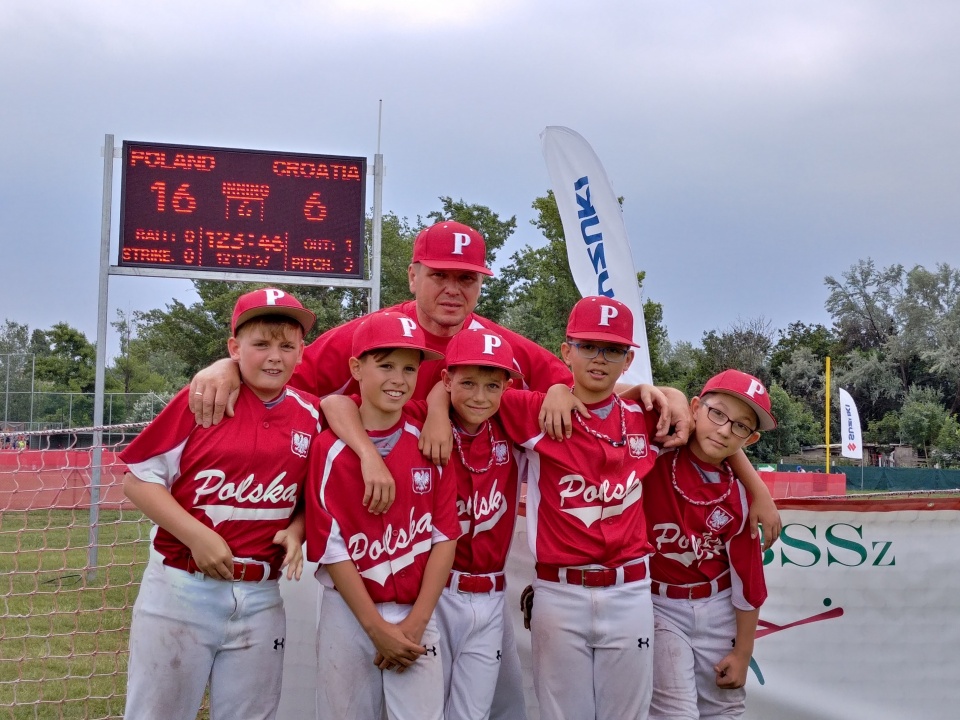 Przedstawiciele Opolszczyzny na Mistrzostwach Europy dzieci do lat 12 w baseballu. [fot. Sławomir Smetek]