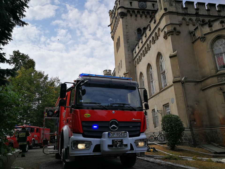 Pożar w Domu Pomocy Społecznej w Jędrzejowie [fot. Daniel Klimczak]