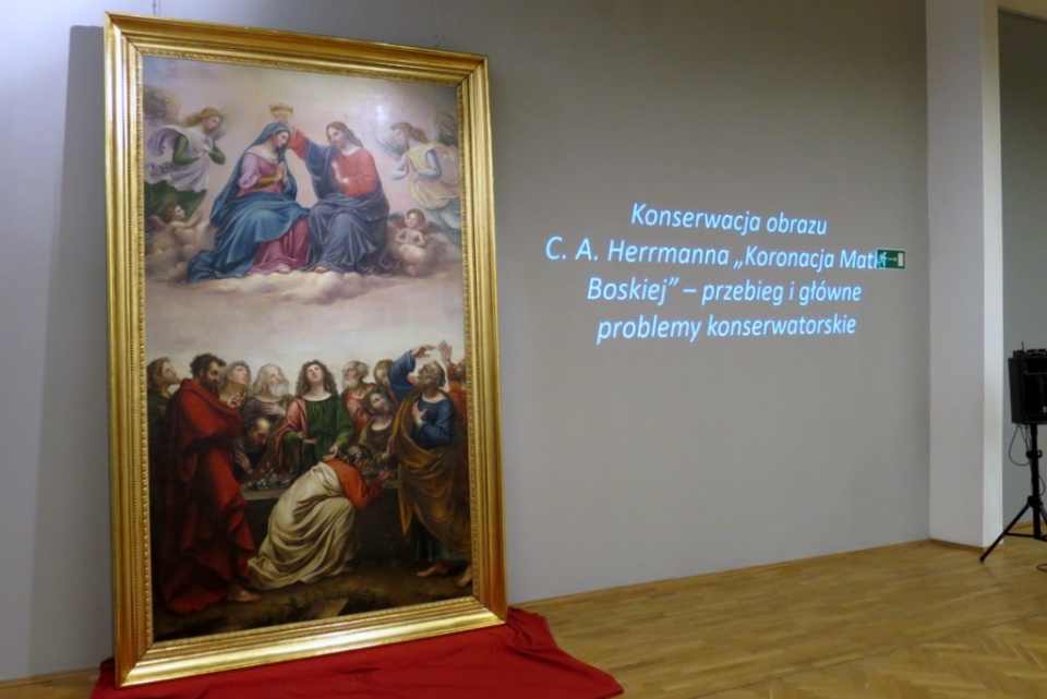 "Koronacja Najświętszej Maryi Panny" Carla Adaberta Herrmanna w Muzeum Śląska Opolskiego [fot. Mariusz Majeran]