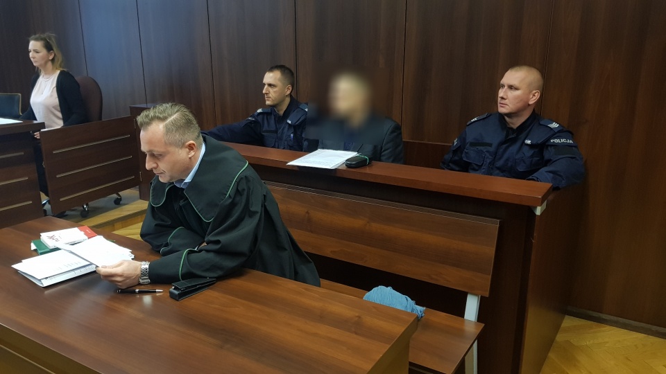 Oskarżony Sergiej B. przed opolskim sądem [fot. Kacper Śnigórski]