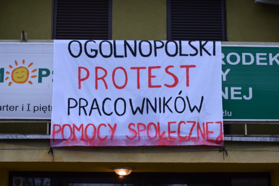 Protest "socjalnych" również w Kędzierzynie-Koźlu