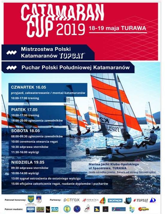 Międzynarodowe Mistrzostwa Polski Katamaranów TOPCAT znowu w Turawie!