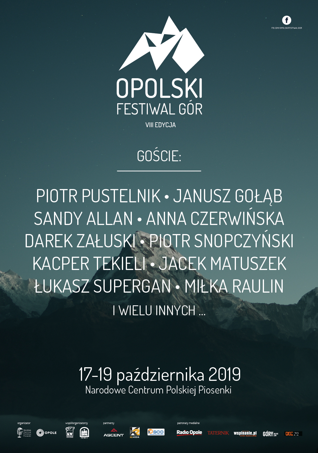 VIII Opolski Festiwal Gór plakat
