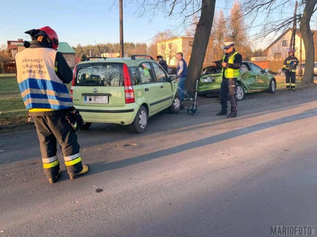 Zderzenie dwóch aut w powiecie opolskim