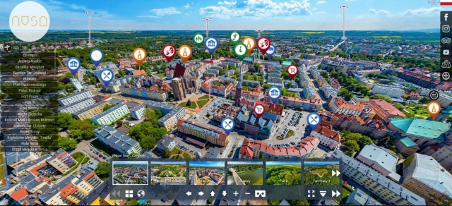 Zdjęcia 360 stopni i informacje na temat użytecznych miejsc czekają na turystów w wirtualnym przewodniku po Nysie