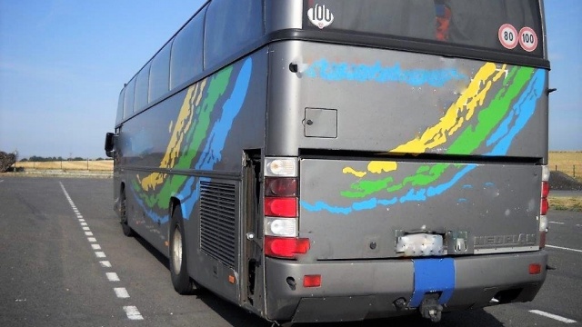 Rutynowa kontrola zakończyła się odholowaniem ukraińskiego autokaru
