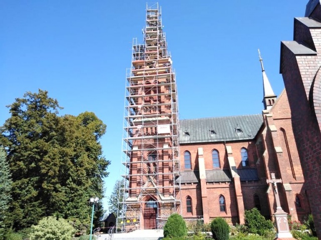 Gorzowska parafia wciąż odczuwa skutki huraganu z 2017 roku. Trwa remont 125-letniej wieży kościelnej, ale brakuje pieniędzy