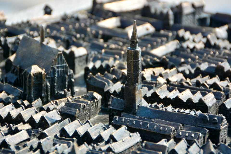 Od kilku dni, w centrum Nysy można oglądać makietę prezentującą dawny wygląd miasta [fot. Daniel Klimczak]