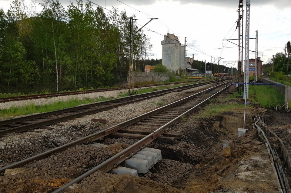 Prace przy modernizacji linii kolejowej Opole - Kędzierzyn-Koźle [fot. A. Pospiszyl]