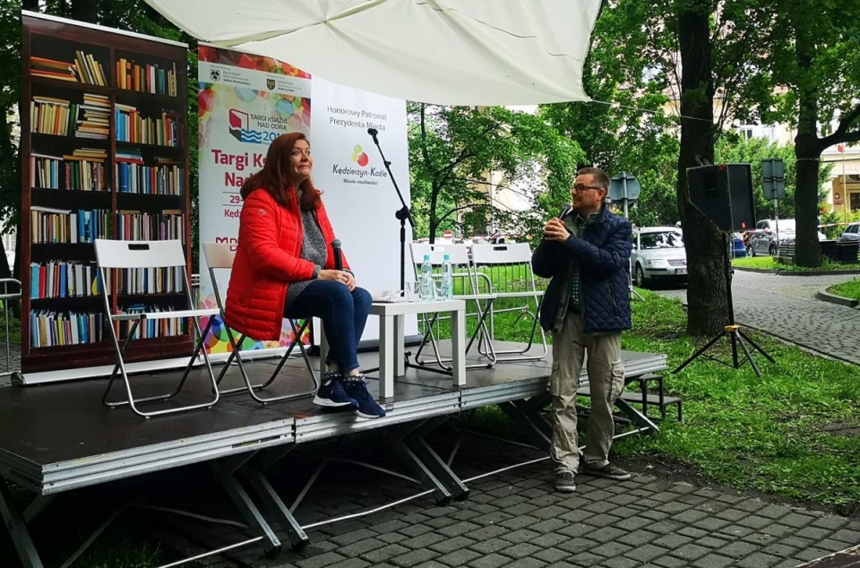 Zdjęcie Katarzyny Dowbor, która była gościem III Targów Książki nad Odrą w 2019 roku [fot. Katarzyna Doros]