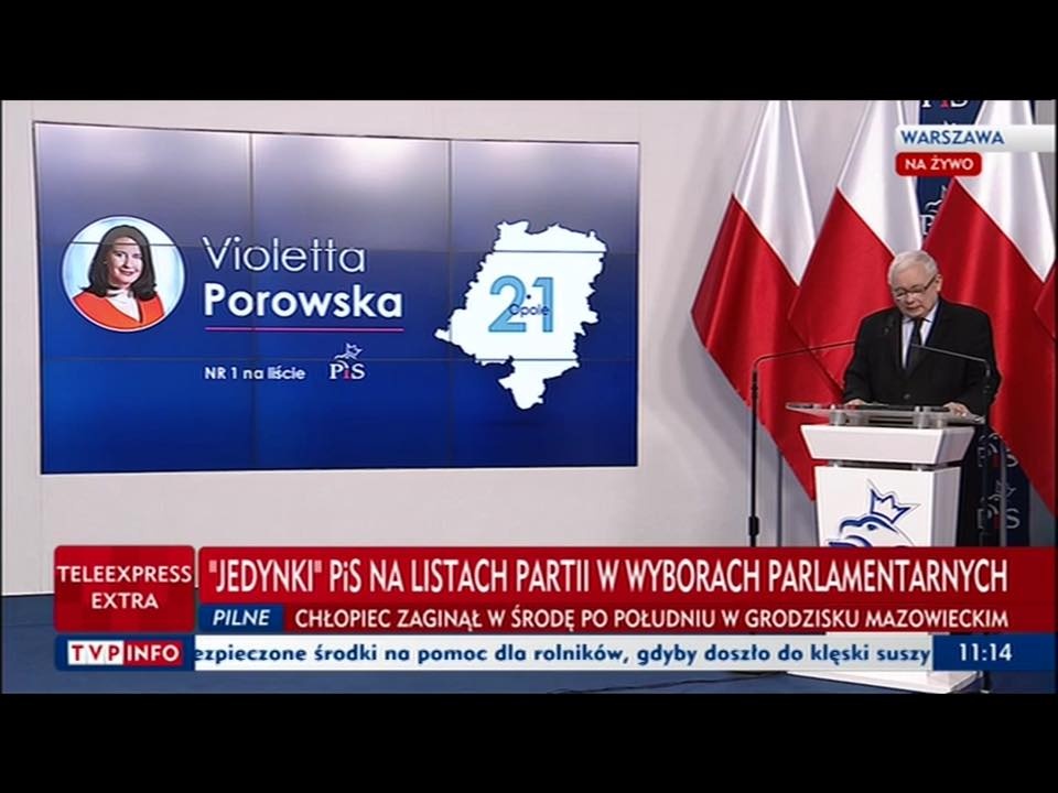 Violetta Porowska liderem PiS w okręgu nr 21 foto: V.Porowska/ facebook