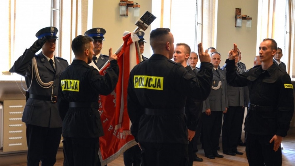 Ślubowanie nowych funkcjonariuszy policji [fot. KWP Opole]