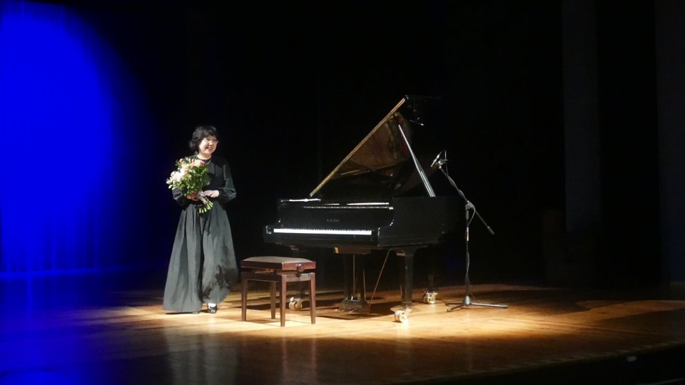 Reina Wada podczas recitalu w Głogówku © [fot. Małgorzata Ślusarczyk]