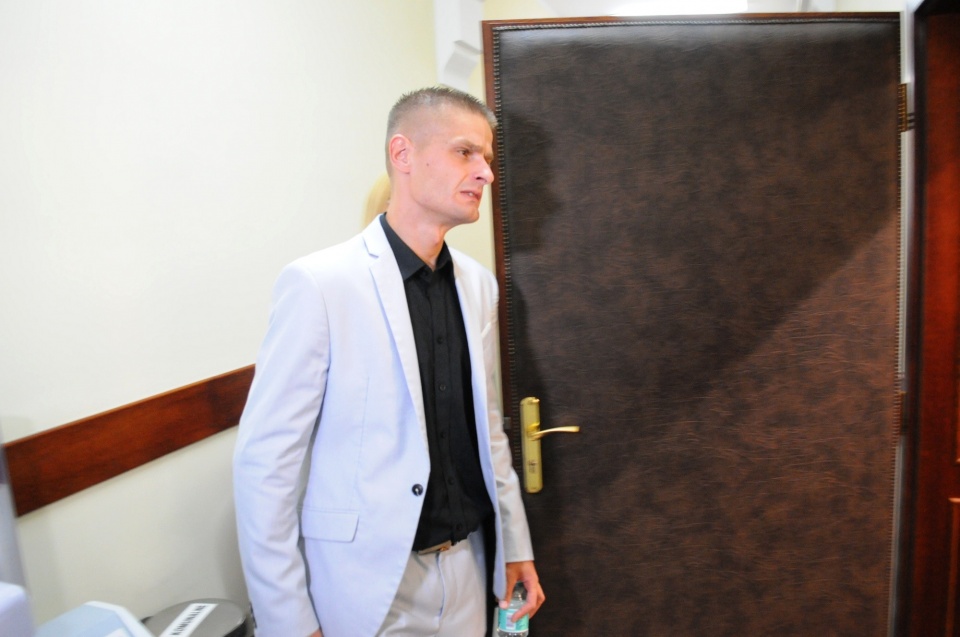 Tomasz Komenda zeznaje przed opolskim sądem. Walczy o pieniądze za niesłuszne 18 lat w więzieniu [fot. Kacper Śnigórski]
