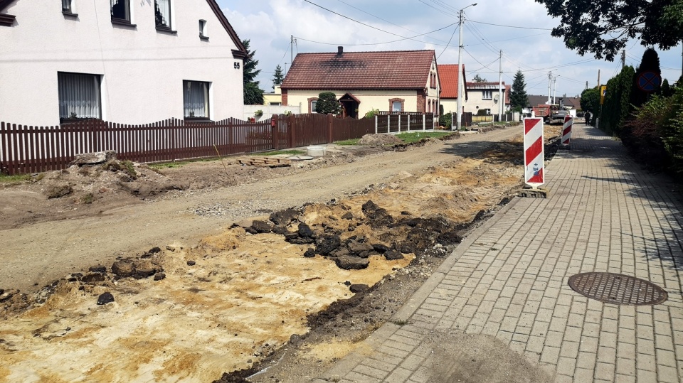 Remont drogi powiatowej w Siołkowicach Starych [fot. starostwo powiatowe w Opolu]