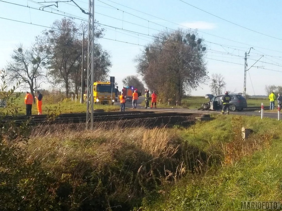Wypadek na przejeździe kolejowym w Brzegu [fot. Paweł prostozopolskiego.pl]