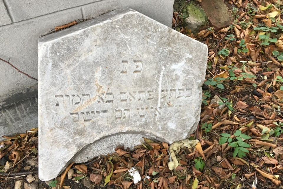 Macewa na cmentarzu żydowskim [fot. Agnieszka Pospiszyl]