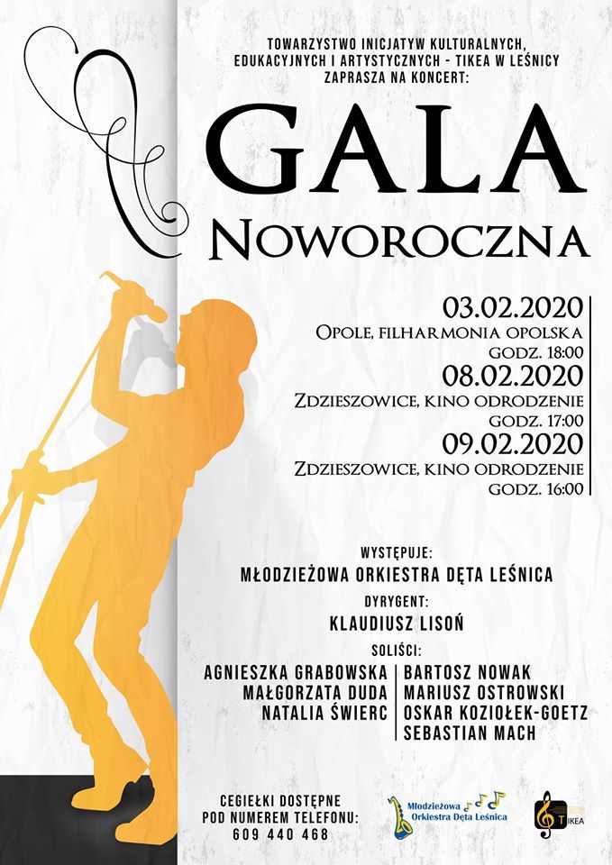 Koncerty Gali Noworocznej 2020 w Opolu, Zawadzkiem i Zdzieszowicach – poznaj szczegóły! [materiały organizatora]