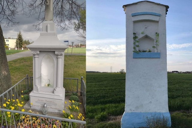 Reńska Wieś: ktoś zniszczył kapliczki i ukradł figurki Maryi