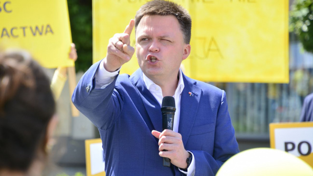 WYBORY 2020: Szymon Hołownia na Opolszczyźnie. W Namysłowie przekonywał, że Polsce potrzebny jest bezpartyjny prezydent