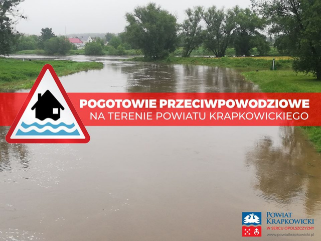 Starosta krapkowicki wprowadził pogotowie przeciwpowodziowe dla całego powiatu
