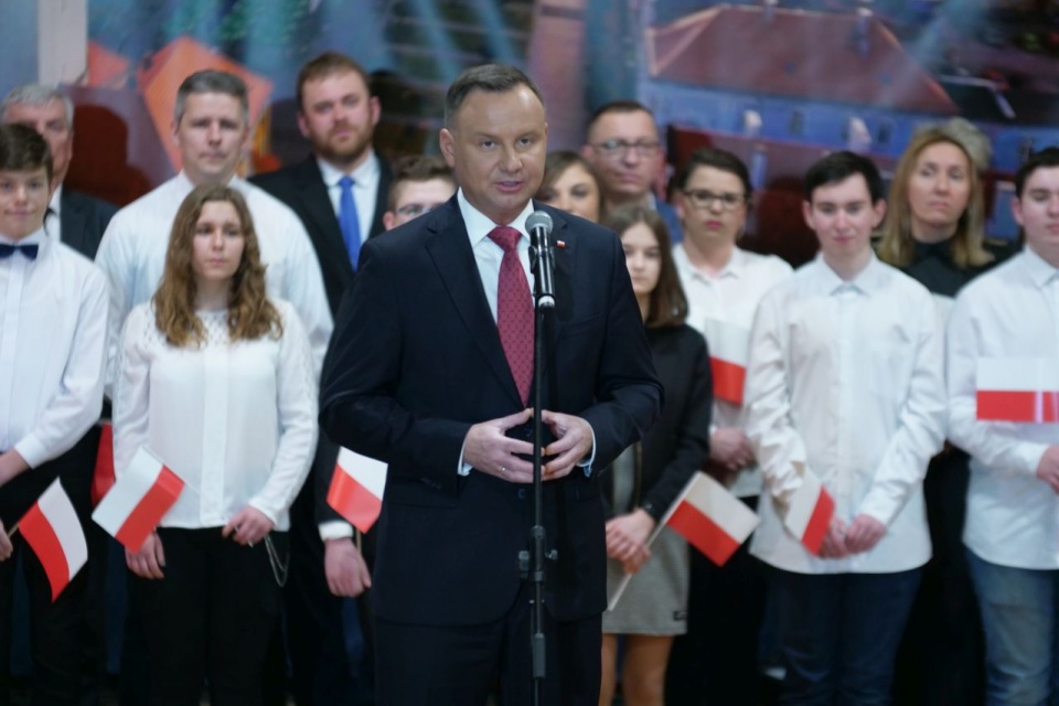 Prezydent Andrzej Duda w Namysłowie [fot. Łukasz Fura]