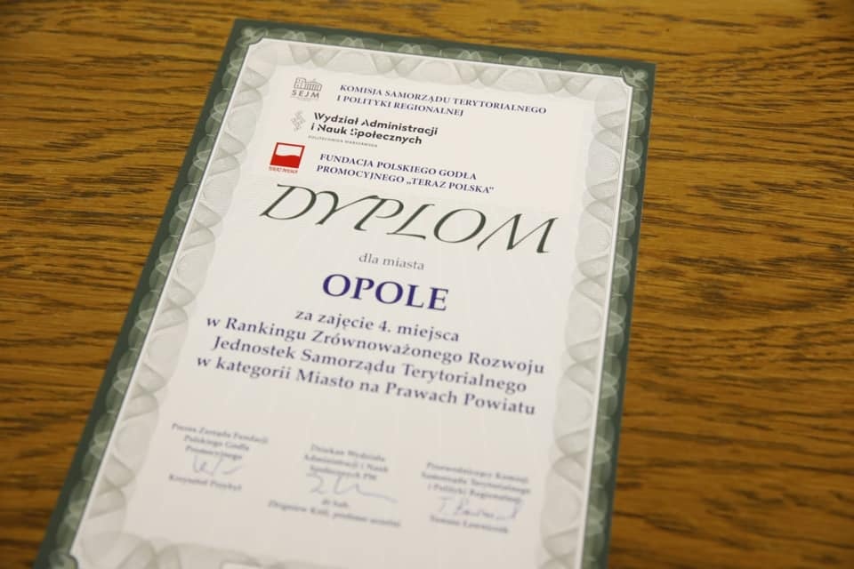 Opole na 4 miejscu w rankingu miast o najwyższym poziomie rozwoju [fot. FB/Arkadiusz Wiśniewski]