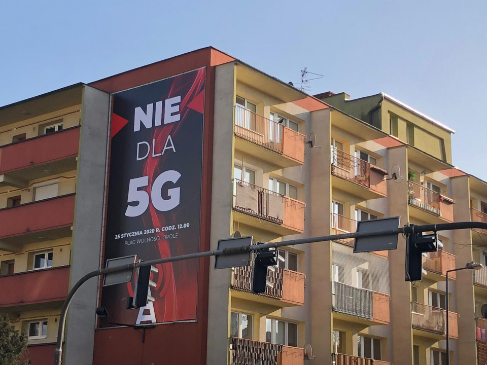 "Nie dla sieci 5G" w Opolu [fot.M.Matuszkiewicz]