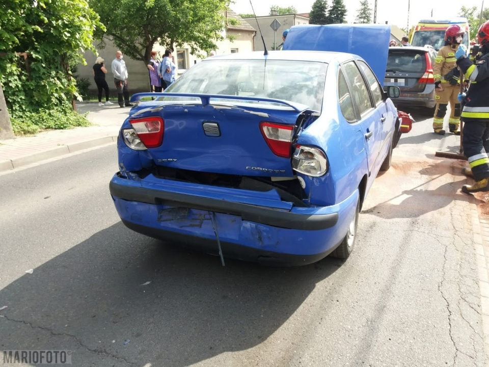 Wypadek w Opolu Czarnowąsach. [fot.Mario]