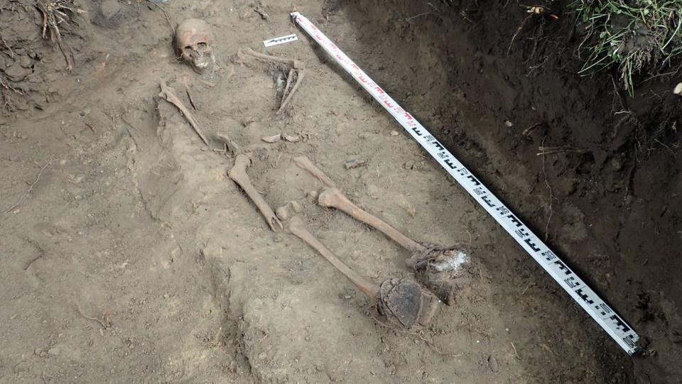 Prace ekshumacyjne w Białej Nyskiej [fot. Pracownia Pomost z Poznania]