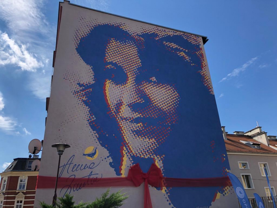 W Opolu odsłonięto mural Anny Jantar [fot.M.Matuszkiewicz]