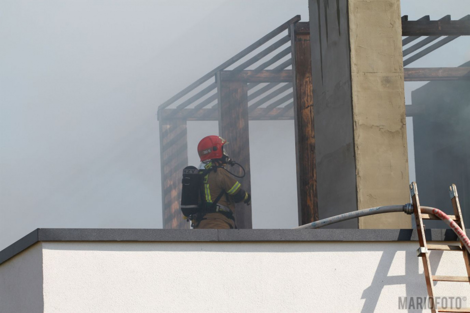 Pożar domu w Krzanowicach [fot. Mario]