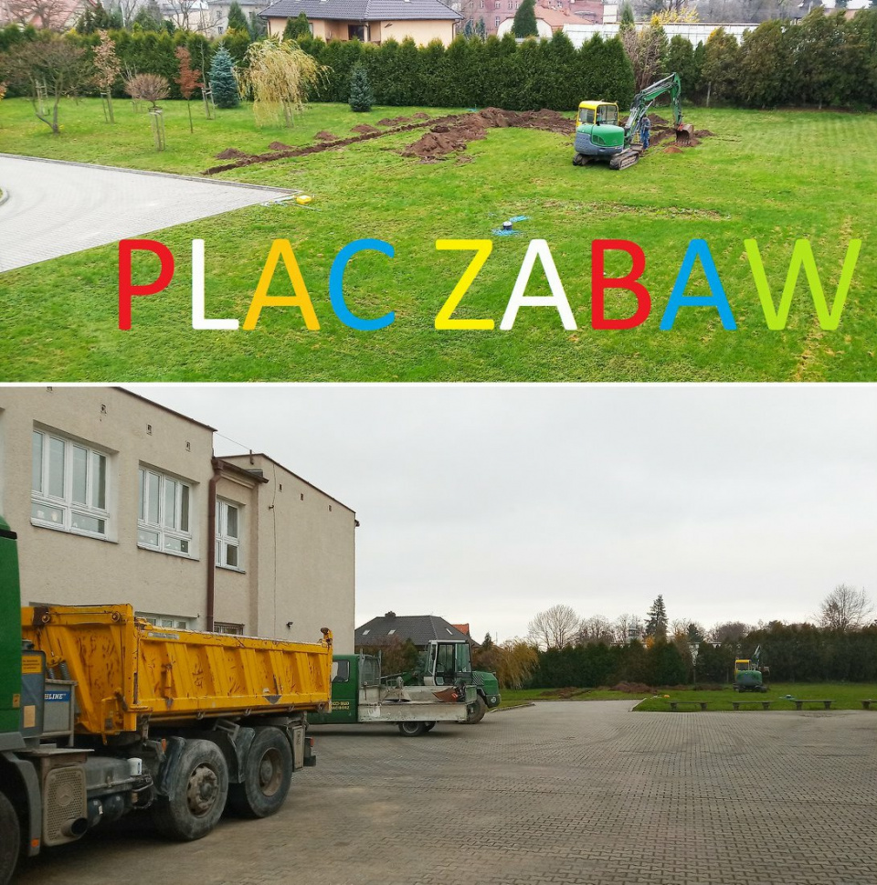 Nowy plac zabaw powstaje w Baborowie - [fot: archiwum gminy Baborów]