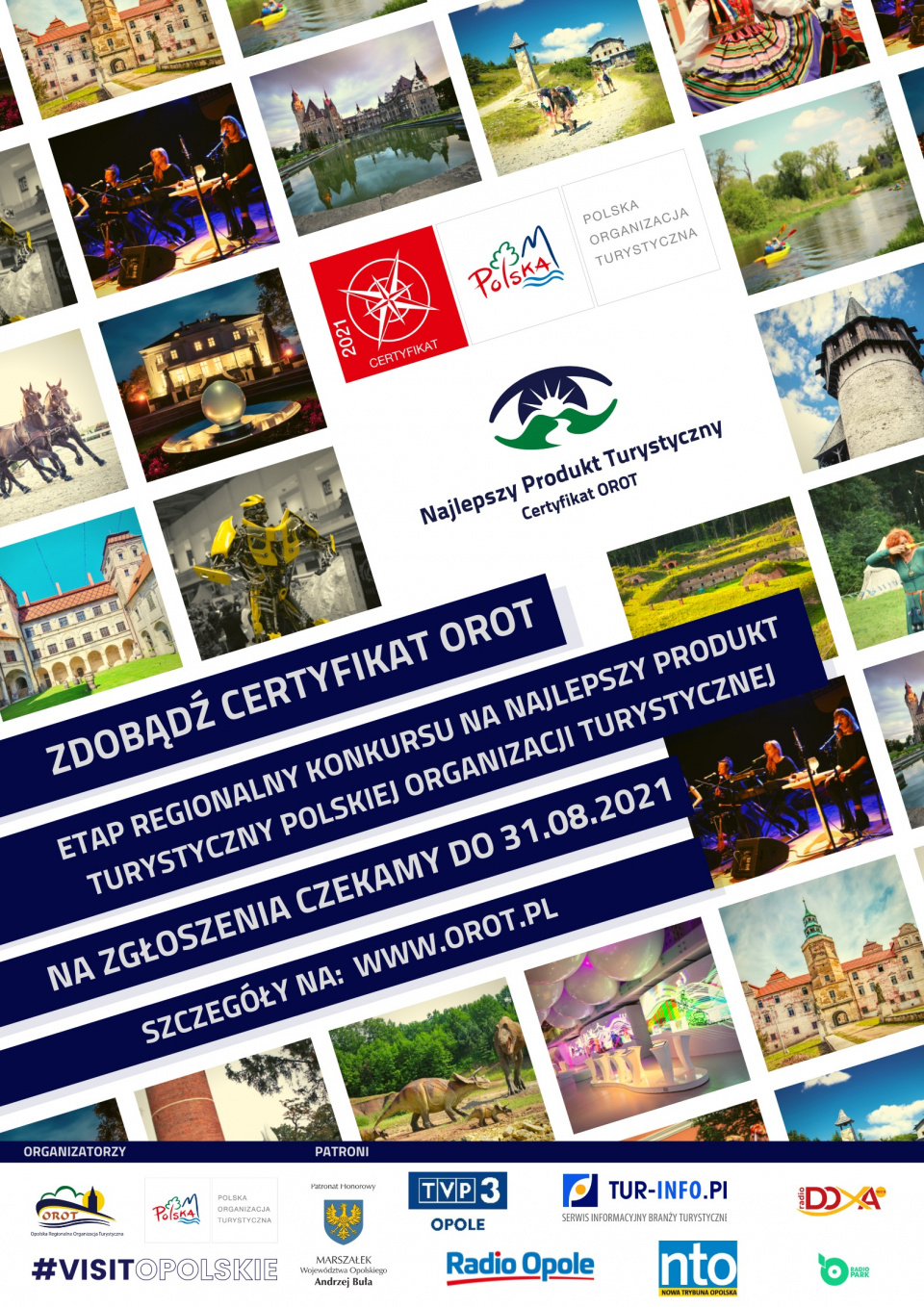 Trwa XII edycja konkursu na Najlepszy Produkt Turystyczny Województwa Opolskiego – Certyfikat OROT 2021! [materiały organizatora]