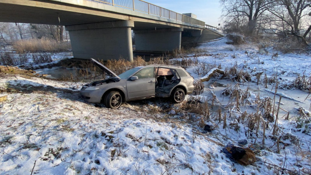 Odnalazł się kierowca, który wczoraj wypadł z trasy w Malerzowicach Wielkich