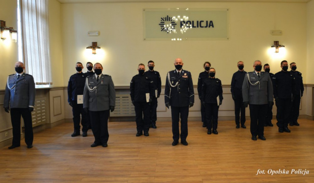 9 policjantów złożyło ślubowanie w Komendzie Wojewódzkiej Policji w Opolu