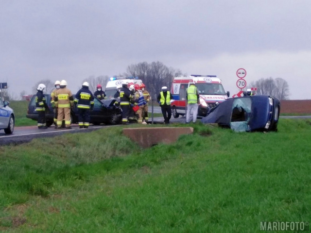 Tragiczny wypadek na DK 41 w Niemysłowicach koło Prudnika. Dwie osoby ranne, jedna ofiara śmiertelna [AKTUALIZACJA]