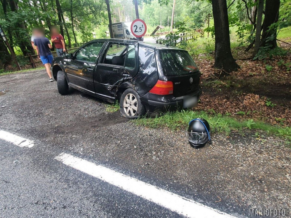 Kolejny wypadek z udziałem motocyklisty na opolskich drogach [fot. Mario]