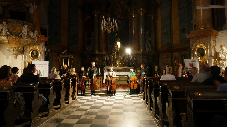 Koncert "Late Night Bach" w ramach 8. Międzynarodowej Akademii Wiolonczelowej w Nysie [fot. Małgorzata Ślusarczyk]